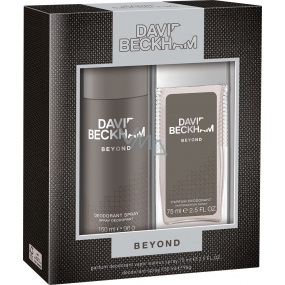David Beckham Beyond parfumovaný deodorant sklo pre mužov 75 ml + dezodorant sprej 150 ml, kozmetická sada