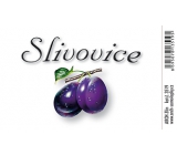 Arch Samolepka Slivovica veľká etiketa 8,5 x 5,5 cm 1 kus