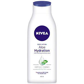 Nivea Aloe & Hydration ľahké telové mlieko s pumpičkou, 400 ml