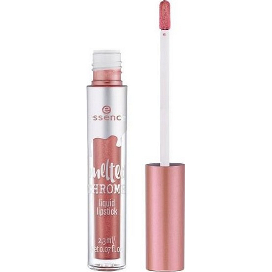 Essence Melted Chrome Liquid Lipstick tekutý rúž 03 Copper Dropper 2,3 ml