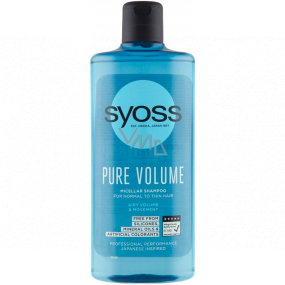 Syoss Pure Volume nadýchaný objem bez zaťaženia, micelárny šampón pre slabé vlasy 440 ml