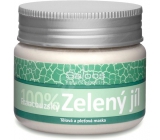 Saloos Bio 100% Zelený íl francúzsky pleťová maska absorbuje toxické látky, zbavuje ju nečistôt, nežiaduce mastnoty 80 g