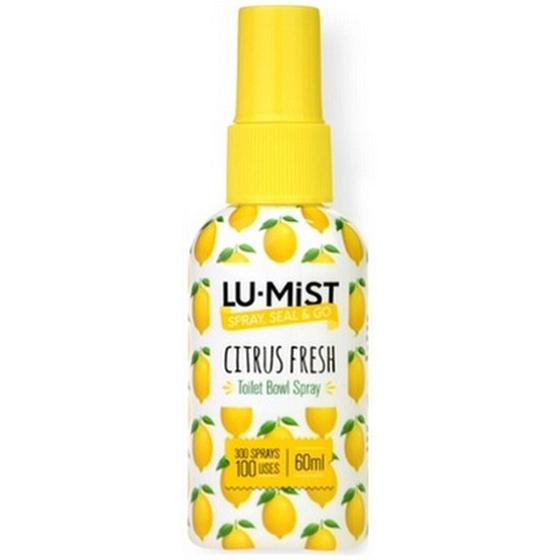 Lu-Mist Citrus Fresh sprej do záchodovej misy osviežovač, rozprašovač 100 použitie 60 ml