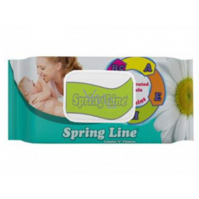 Doctor Wipes Spring Line Komplex 5 vitamínov vlhčené obrúsky pre deti 72 kusov