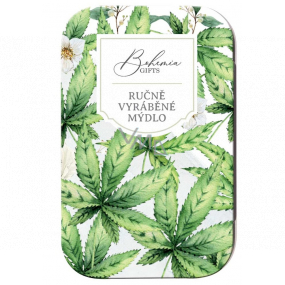 Bohemia Gifts Konopné ručne vyrábané toaletné mydlo s glycerínom v plechovej krabičke 80 g