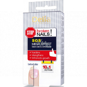 Delia Cosmetics SOS Mefa Effect regeneračné podkladová báza a vrchný lak na nechty 10 v 1 11 ml