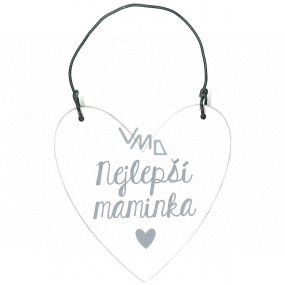 Nekupto Ceduľka srdce Najlepšia mamička 6,5 x 6,5 x 0,5 cm