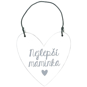 Nekupto Ceduľka srdce Najlepšia mamička 6,5 x 6,5 x 0,5 cm