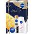 Nivea Silky Smooth Diamond sprchový gél 250 ml + Silky Smooth antiperspirant sprej 150 ml + krém 30 ml, kozmetická sada