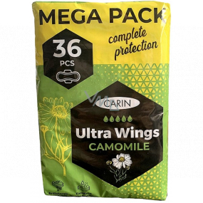 Hygienické vložky Carin Ultra Wings Camomile 36 ks