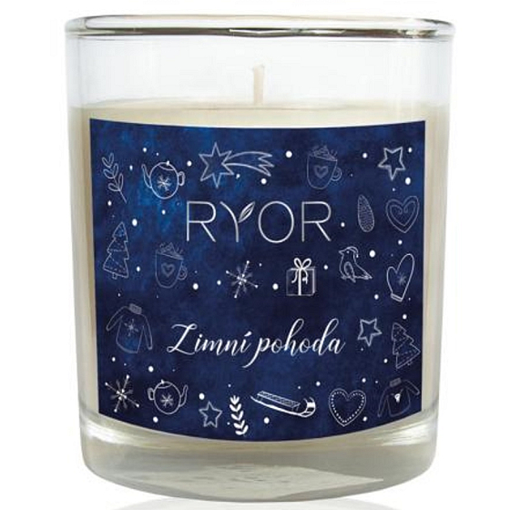 Ryor Winter Wellbeing sójová sviečka malá horí až 18 hodín 65 g