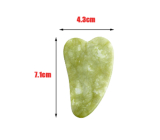 Serpentine Gua Sha redukuje vrásky, opuchy, zlepšuje elasticitu pokožky 4,3 x 7,1 cm, liečivý kameň