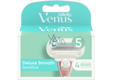 Gillette Venus Deluxe Smooth Sensitive náhradné hlavice 4 kusy, pre ženy