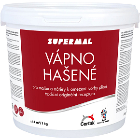 Vápno na bílení, hašená vápenná barva, Čerťák, 6 kg