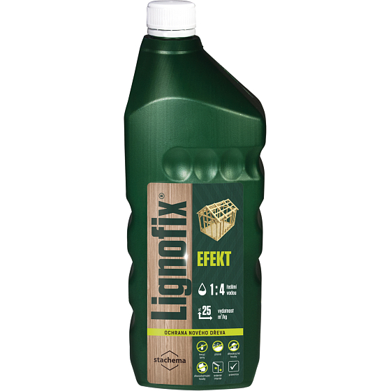 Lignofix Efekt prevencia proti hmyzu, plesniam a hubám, zelený, 1 kg