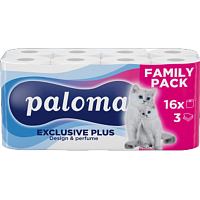 Paloma 3vrstvový toaletný papier Exclusive Soft Decor, 16 rolí