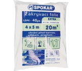 Spokar Extra Zakrývacia fólia LDPE, 40 µ, 20 m?, 4 × 5 m
