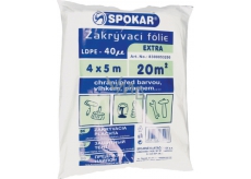 Spokar Extra Zakrývacia fólia LDPE, 40 μ, 20 m?, 4 × 5 m