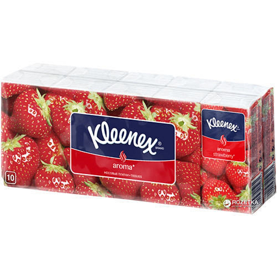 Kleenex ARMO Jahoda hygienické 3-vrstvové vreckovky 10 kusov