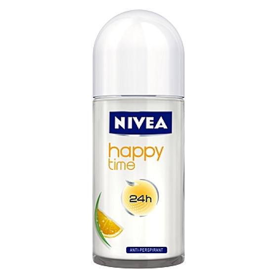 Nivea Happy Time guličkový antiperspirant dezodorant roll-on pre ženy 50 ml