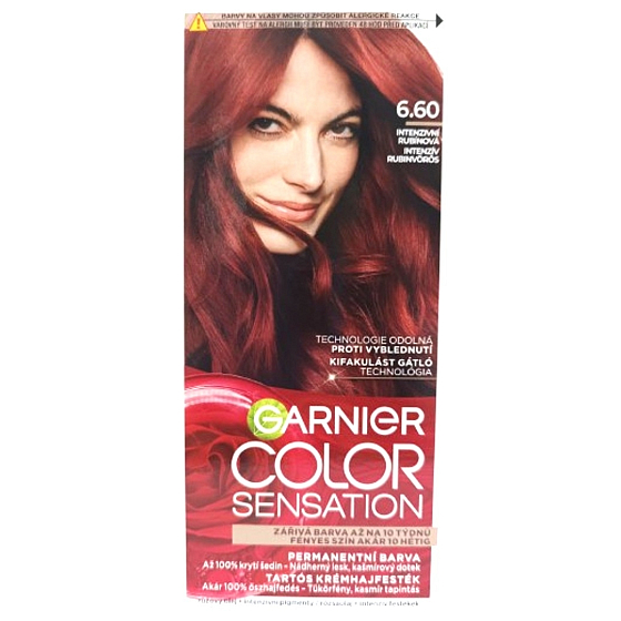 Garnier Color Sensation farba na vlasy 6.60 Intenzívna rubínová