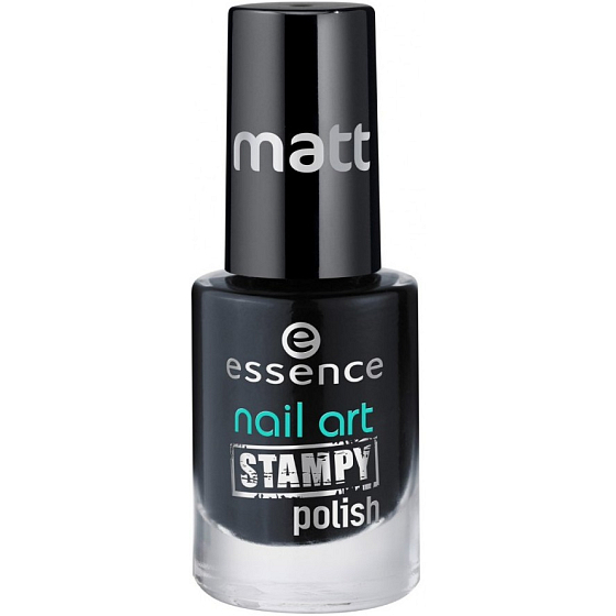 Essence Nail Art Stampa Polish lak na pečiatky 02 Black 5 ml