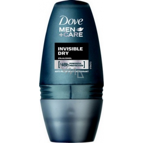 Dove Men + Care Invisible Dry 48h guličkový antiperspirant dezodorant roll-on pre mužov 50 ml