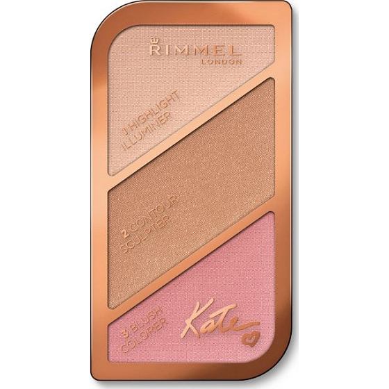 Rimmel London Kate Sculpting Palette kontúrovacou paleta 001 Golden Sands 18,5 g