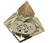 Sklenená pyramída číra, znamenie zverokruhu Váhy