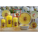 Lima Aroma Dreams Citronella repelentná aromatická sviečka sklenená s viečkom 120 g