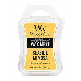 Woodwick Seaside Mimosa - Mimóza na pobreží vonný vosk do aromalampy 22.7 g