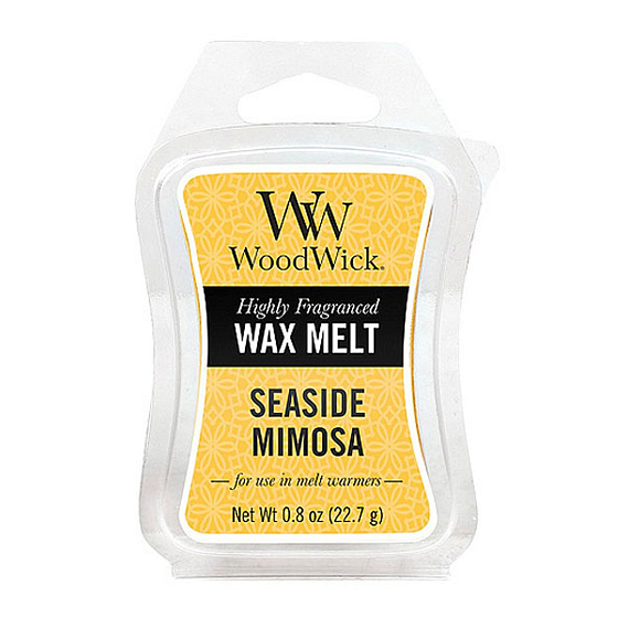 Woodwick Seaside Mimosa - Mimóza na pobreží vonný vosk do aromalampy 22.7 g
