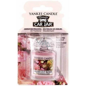 Yankee Candle Fresh Cut Roses - Čerstvo narezané ruža gélová vonná visačka do auta 30 g