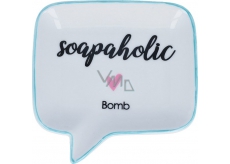 Bomb Cosmetics Soapaholic Soap Dish Keramická miska na mydlo 12,5 x 12,5 cm