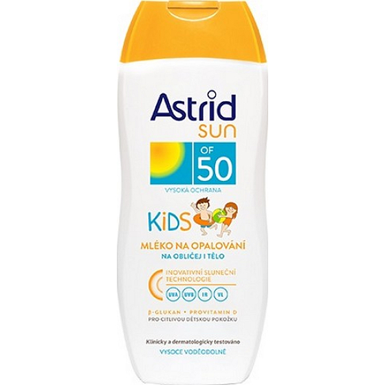 Astrid Sun Kids OF50 mlieko na opaľovanie 200 ml