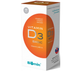 Biomin Vitamín D3 Basic napomáha lepšiemu vstrebávaniu a využitie vápnika 400 IU 60 kapslí