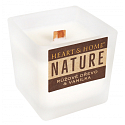Heart & Home Nature Ružové drevo a vanilka vonná sviečka malá sklo, doba horenia až 20 hodín 90 g
