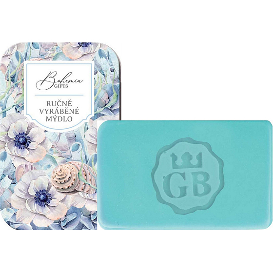 Bohemia Gifts Mŕtve more ručne vyrábané toaletné mydlo s glycerínom v plechovej krabičke 80 g