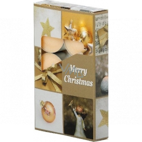 Adpal Merry Christmas - Veselé Vianoce vonné čajové sviečky 6 kusov