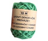 Albi Jutový dekoračný povrázok zelený 10 m