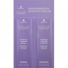 Alterna Caviar Anti-Aging Multiplying Volume Kaviárový šampón a kondicionér pre trvalý objem 2 x 7 ml, duopack