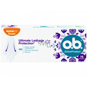 o.b. Tampóny ExtraProtect Ultimate Leakage Protection Super 16 kusov