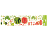 Okenná fólia bez lepiacich pruhov ovocie melón 64 x 15 cm 1 list