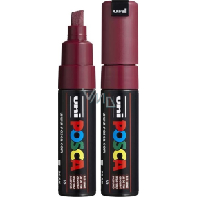 Posca Univerzálny akrylový popisovač so širokým brúseným hrotom 8 mm Bordeaux PC-8K