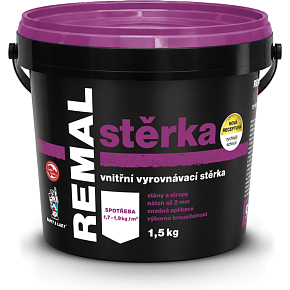 REMAL Stierka na stenu vyrovnávací štuk, 1,5 kg REMAL Stierka na stenu vyrovnávací štuk, 1,5 kg