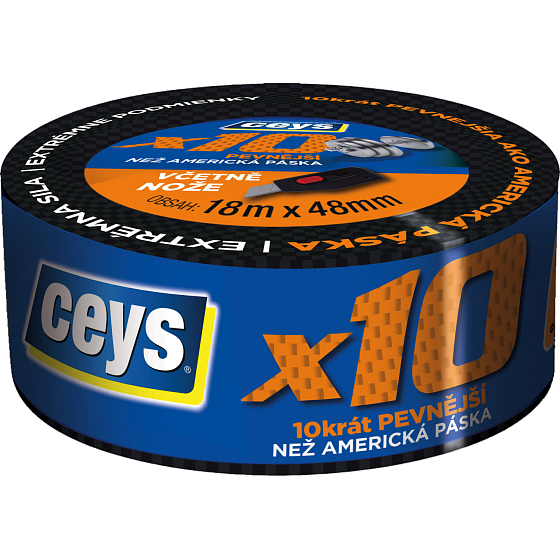 Ceys Profesionálna páska x10, 18 m × 48 mm