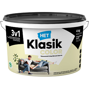 Het Klasik Color maliarska farba, 0658 žltý pastelový, 4 kg