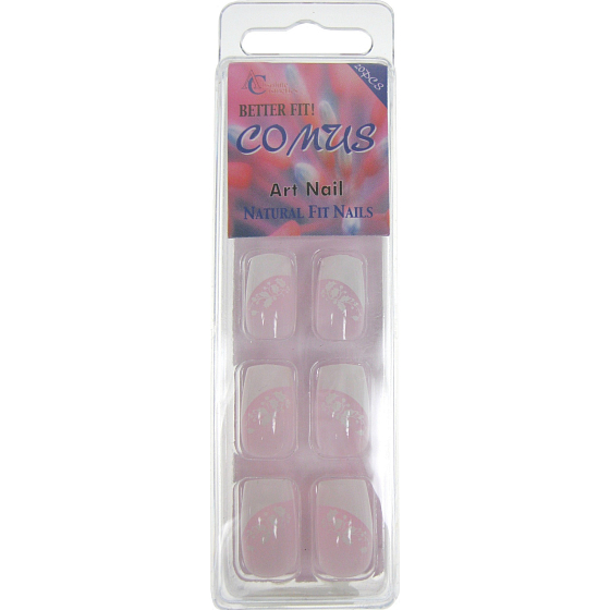 Absolute Cosmetics Comus Art Nail umelé nechty francúzska manikúra FMN19 20 kusov