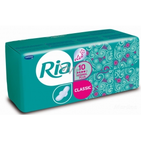 Ria Classic Normal Plus Deo hygienické vložky s krídelkami a sviežou vôňou 10 kusov