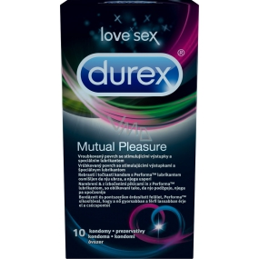 Durex Mutual Pleasure kondóm nominálna šírka: 56 mm 10 kusov